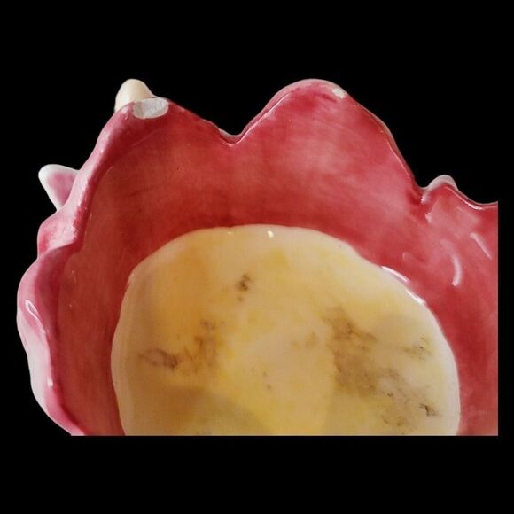 Set of 3 Magenta Seasonal Collection Ceramic Bunny Rabbit Candle Holder Flowers - Picture 15 of 15